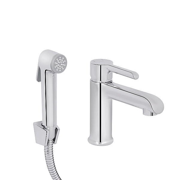 Змішувач для раковини Qtap Grand (з гігієнічним душем) QTGRA272CRM45670 Chrome