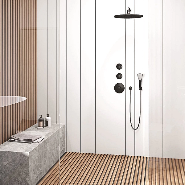 Душовий кронштейн DN 15 A-QA (6651439-00) чорний, Kludi - Фото - 2