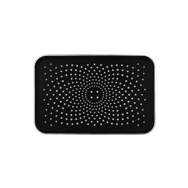 Лейка для верхнего душа Qtap Hlavova 260x180 мм прямоугольная QTHLA107CRM45784 Chrome/Black - Фото - 4