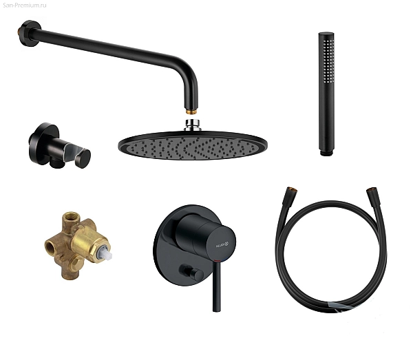 Душова система 7 в 1 Bozz 387363976 Black matt Kludi