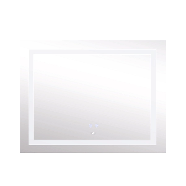 Дзеркало Lidz Kubis 1000х800 з LED-підсвічуванням Touch, з антизапотіванням, з димером, рег. яскравості LD78LF61410080 - Фото - 4