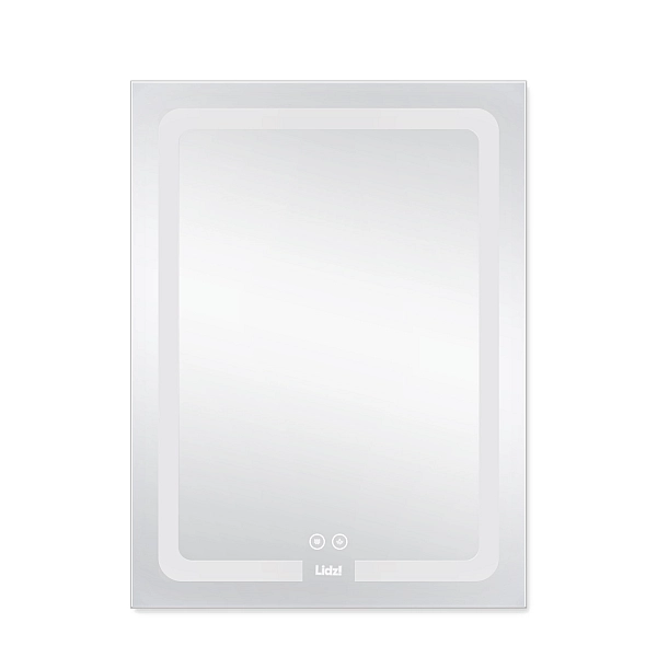 Дзеркало Lidz Kubis 600х800 з LED-підсвічуванням Touch, з антизапотіванням, з димером, рег. яскравості LD78LF9376080 - Фото - 3