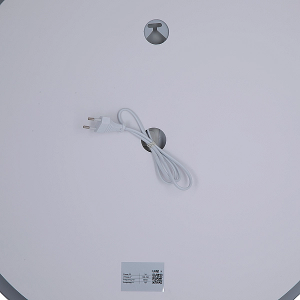 Дзеркало Lidz Aria R600 з LED-підсвічуванням Touch, з антизапотіванням, з димером, рег. яскравості LD78LR600 - Фото - 9