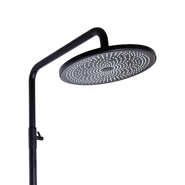 Душова система універсальна Qtap Slavonice на три споживача (з виливом) QTSLA111BLM45906 Black Matt - Фото - 5