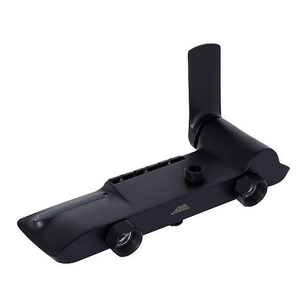 Душова система універсальна Qtap Slavonice на три споживача (з виливом) QTSLA111BLM45906 Black Matt - Фото - 10