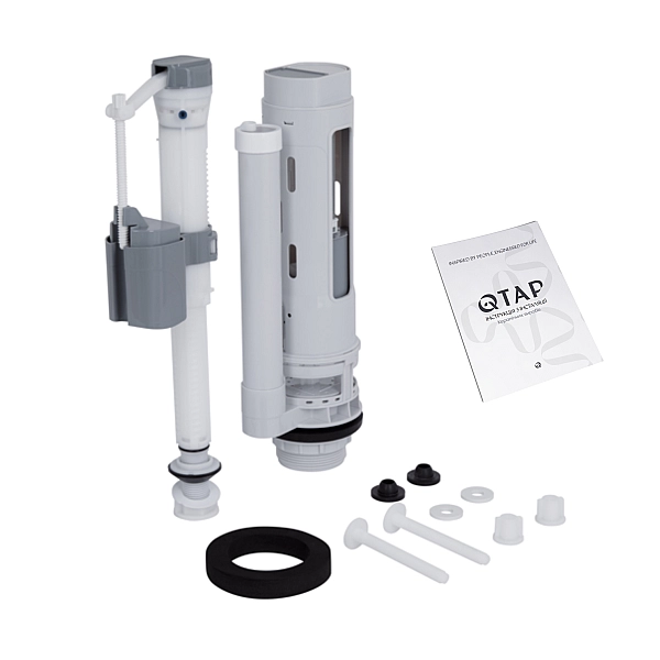 Унітаз-компакт Qtap Presto Quadro безободковий з сидінням Soft-close QT24221215AW - Фото - 9