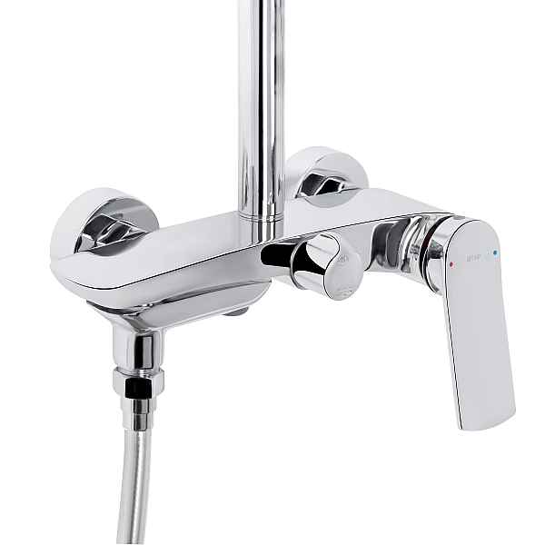 Душевая система универсальная Qtap Slavonice на три потребителя (с изливом) QTSLA111CRM45909 Chrome - Фото - 4