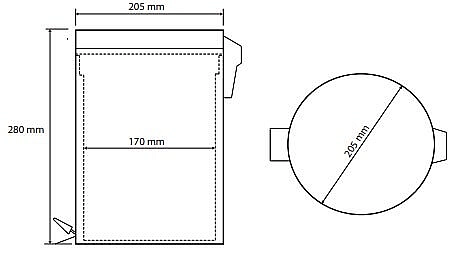 Відро для сміття 5 л Hotel (104315014), Bemeta - Фото - 2