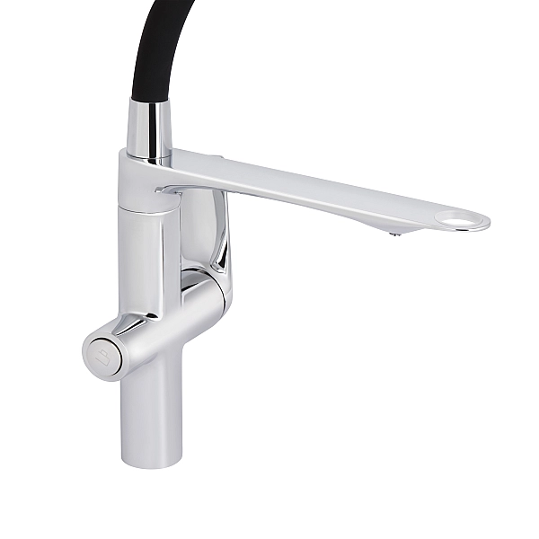 Смеситель для кухни Qtap Vlasta New с гибким изливом с подключением для питьевой воды QTVLA364CRM45648 Chrome - Фото - 3