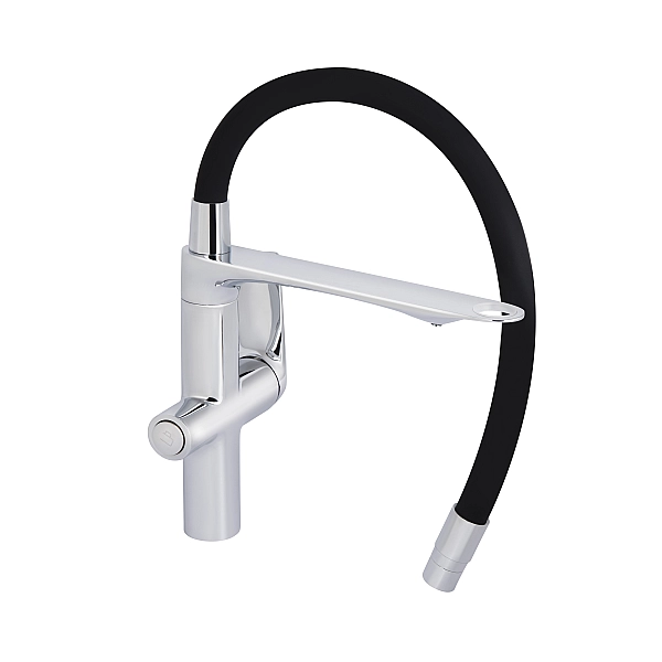 Смеситель для кухни Qtap Vlasta New с гибким изливом с подключением для питьевой воды QTVLA364CRM45648 Chrome - Фото - 5