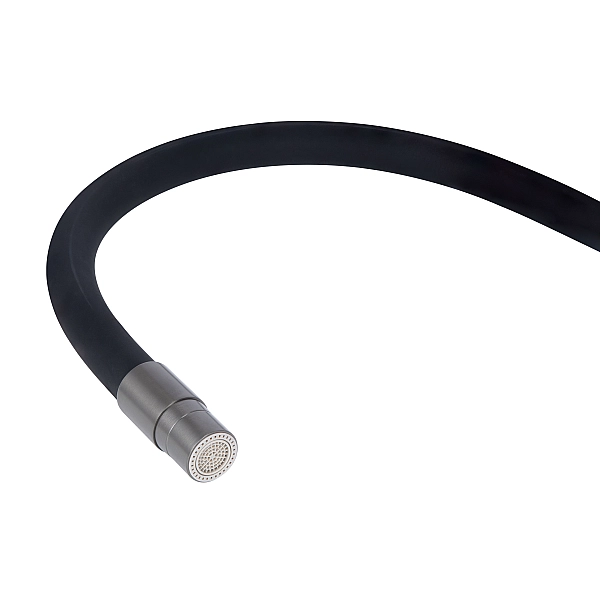 Змішувач для кухні Qtap Vlasta New з гнучким виливом з підключенням для питної води QTVLA364GMB45649 Gunmetal Black PVD - Фото - 7