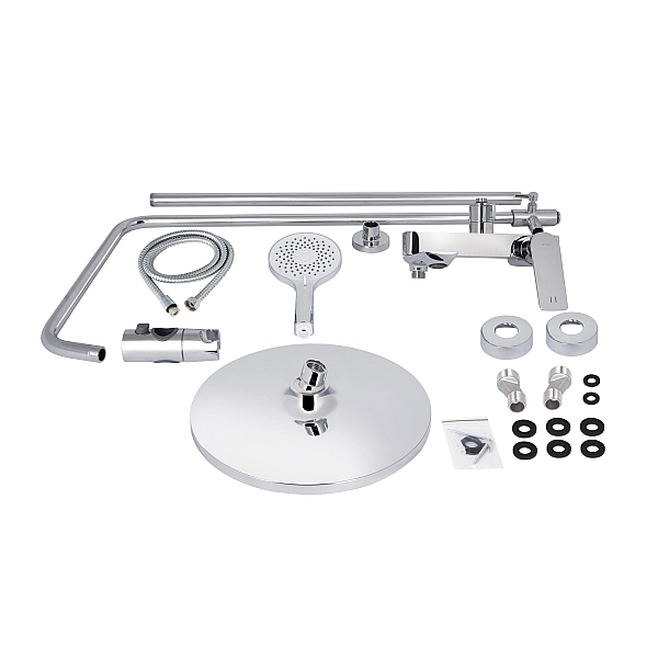 Душова система універсальна Qtap Vlasta New на три споживача (з виливом) QTVLA111CRM45650 Chrome - Фото - 14