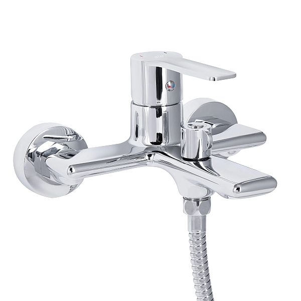 Смеситель для ванны Qtap Taurus (c душевым гарнитуром) QTTAU259CRM45661 Chrome - Фото - 3