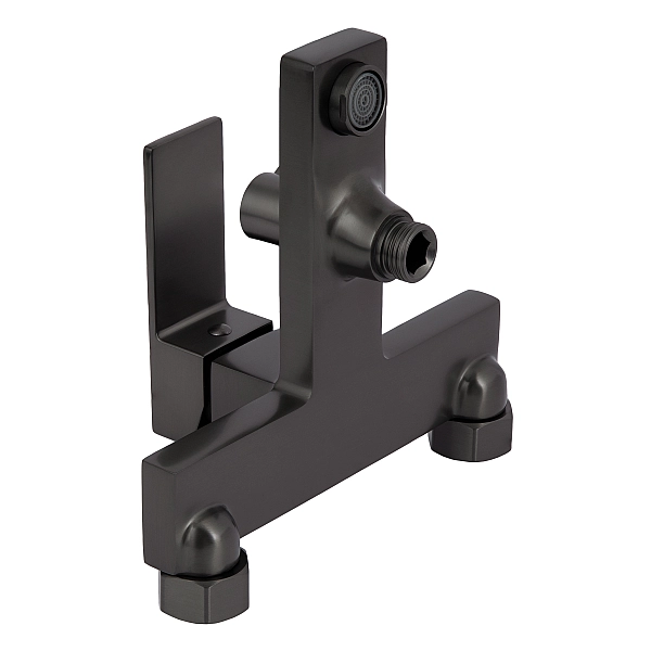 Смеситель для ванны Qtap Gemini (c душевым гарнитуром) QTGEM259GMB45684 Gunmetal Black PVD - Фото - 6