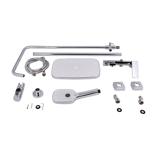 Душова система універсальна Qtap Gemini на три споживача (з виливом) QTGEM111CRM45685 Chrome - Фото - 12