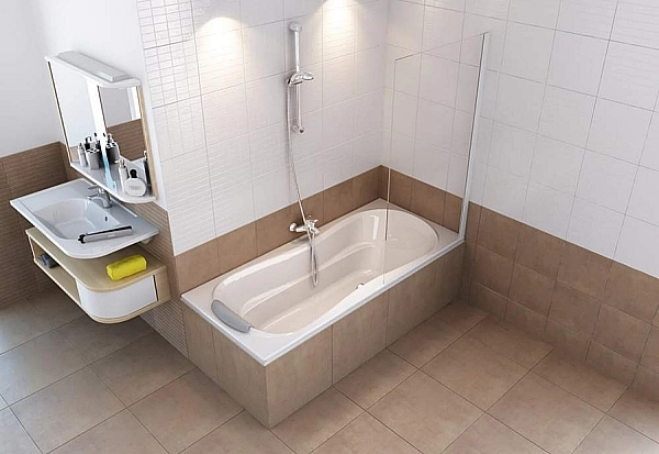 Шторка для ванни нерухома одноелементна PVS1-80 Transparent (79840300Z1), RAVAK - Фото - 2