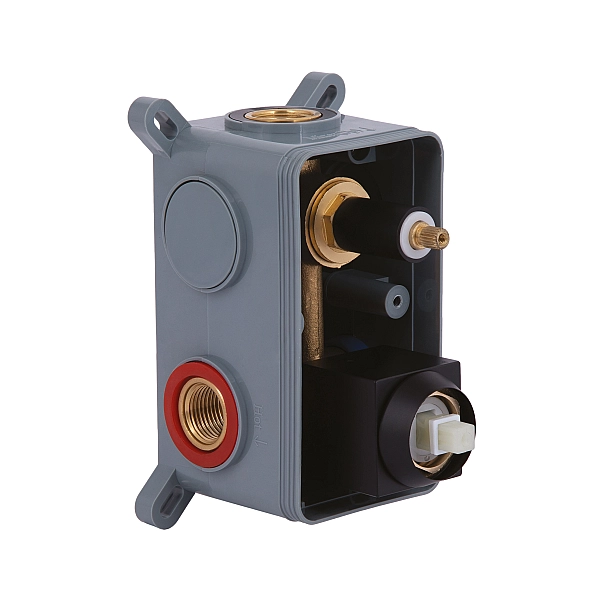 Душевая система для душа Qtap Gemini скрытого монтажа на два потребителя QTGEM113BLM45697 Black Matt - Фото - 11