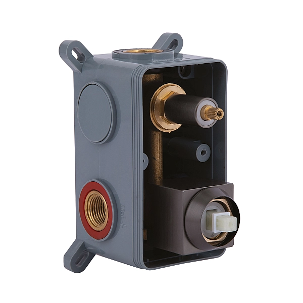 Душова система для душу Qtap Gemini прихованого монтажу на два споживача QTGEM113GMB45698 Gunmetal Black PVD - Фото - 12