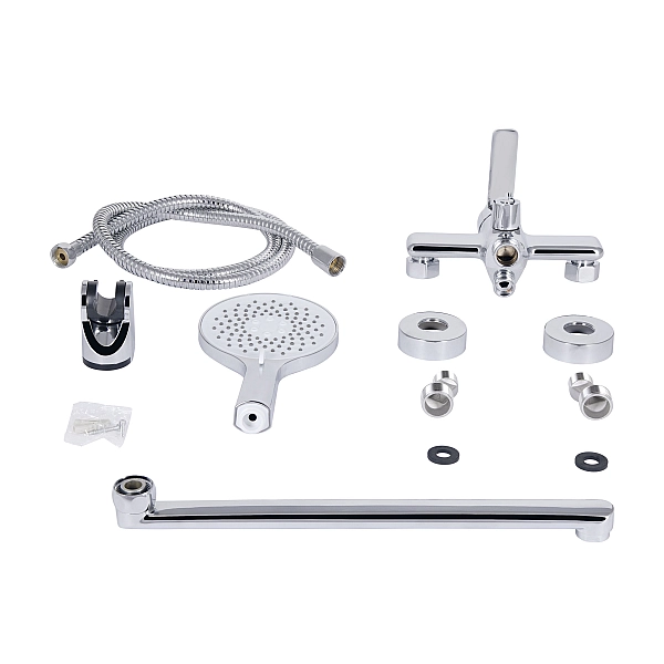 Змішувач для ванни Qtap Taurus з довгим поворотним виливом (з душовим гарнітуром) QTTAU260CRM45663 Chrome - Фото - 9