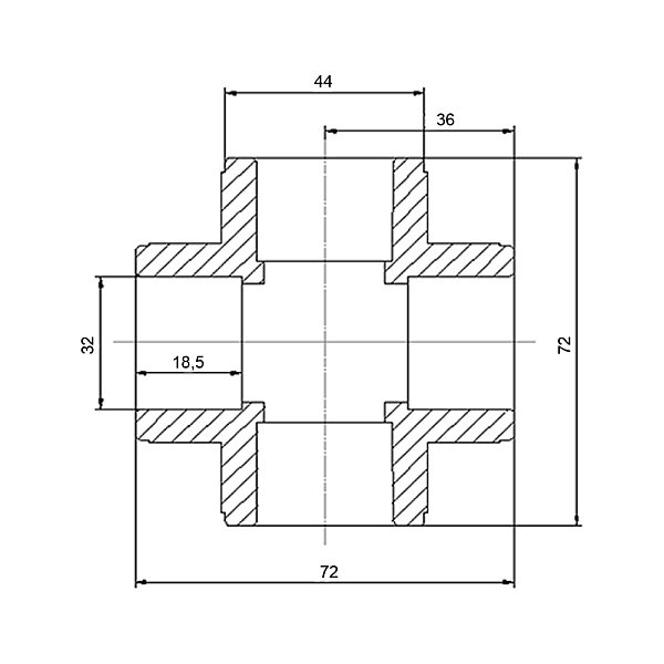 Крестовина PPR Blue Ocean 32 - Фото - 2