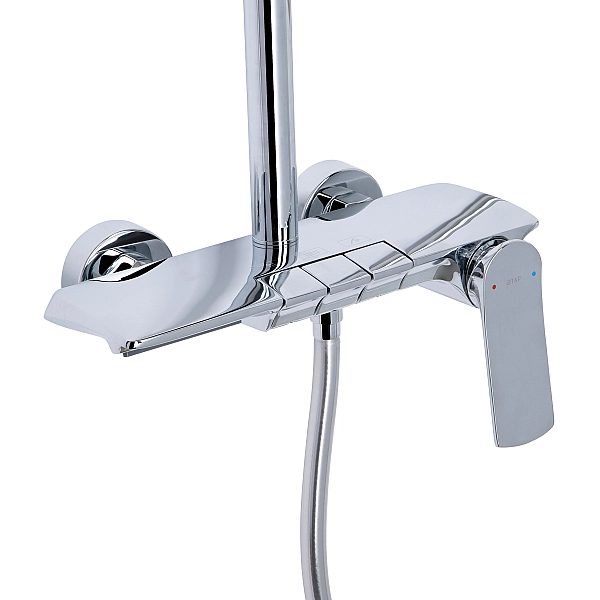 Душова система універсальна Qtap Slavonice на три споживача (з виливом) QTSLA111CRM45904 Chrome - Фото - 3