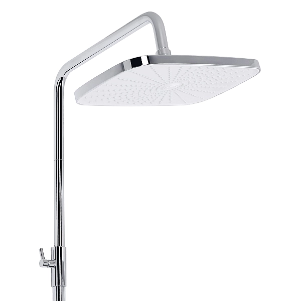 Душевая система универсальная Qtap Gemini на три потребителя (с изливом) QTGEM111CRW45687 Chrome/White - Фото - 5