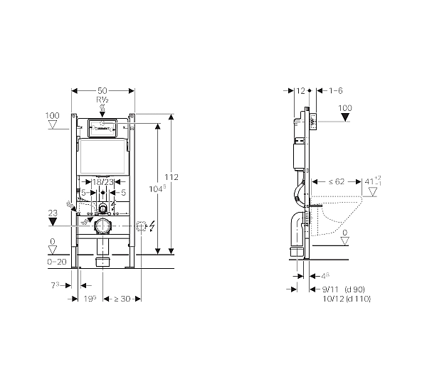 Інсталяція для унітаза Duofix Delta (458.126.00.1), Geberit - Фото - 2