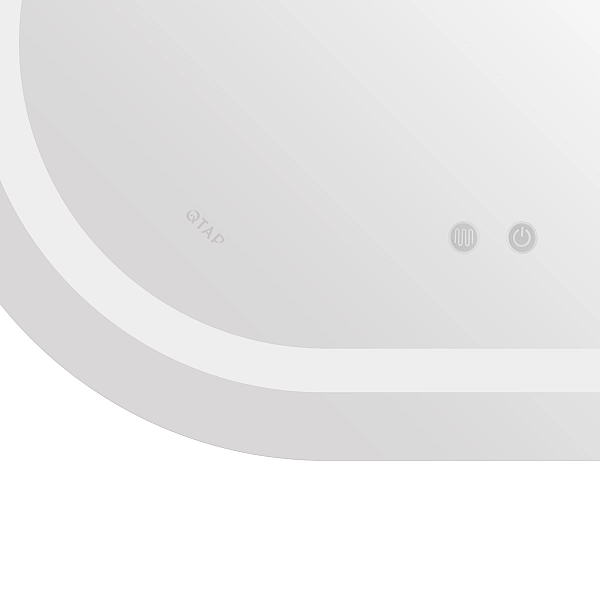 Дзеркало Qtap Gemini 650х900 з LED-підсвічуванням Touch, з антизапотіванням, з димером, рег. темп. кольору (3000-6500K) Reverse QT2578R6590 - Фото - 9