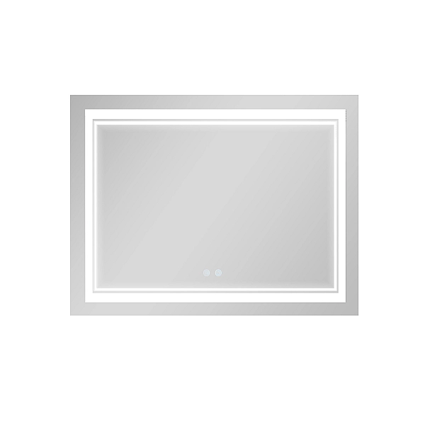 Дзеркало Qtap Cardinal (CA1) 1000х800 з LED-підсвічуванням Touch, з антизапотіванням, з димером, рег. темп. кольору (3000-6500K) QT0478C10080 - Фото - 4