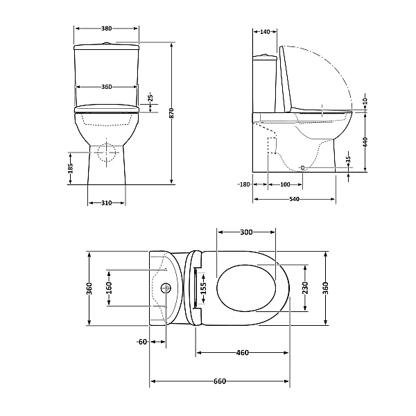 Унітаз підлоговий Qtap Robin New Ultra Quiet безобідковий з сидінням Soft-close WHITE QT13226083AW - Фото - 2