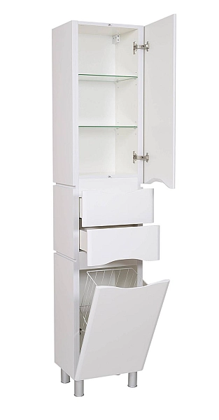 Пенал підлоговий правий Венеція Біла, Аква Родос - Фото - 2