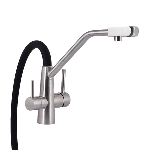 Смеситель для кухни Lidz Aria 020F3 с гибким изливом с подключением для питьевой воды (k35) LDARI020F3BNK37647 BNK - Фото - 3