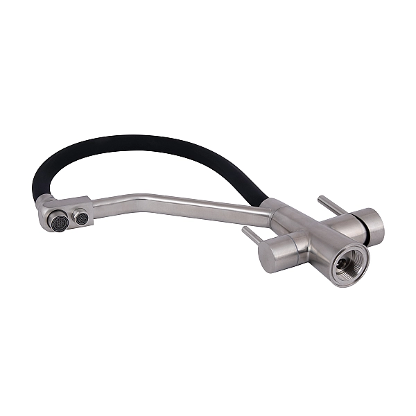 Смеситель для кухни Lidz Aria 020F3 с гибким изливом с подключением для питьевой воды (k35) LDARI020F3BNK37647 BNK - Фото - 7