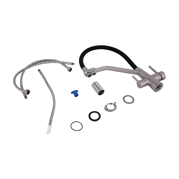 Смеситель для кухни Lidz Aria 020F3 с гибким изливом с подключением для питьевой воды (k35) LDARI020F3BNK37647 BNK - Фото - 8