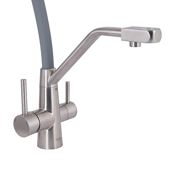 Смеситель для кухни Lidz Aria 020F3 с гибким изливом с подключением для питьевой воды (k35) LDARI020F3GNK39211 GNK - Фото - 3