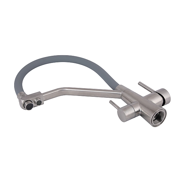 Смеситель для кухни Lidz Aria 020F3 с гибким изливом с подключением для питьевой воды (k35) LDARI020F3GNK39211 GNK - Фото - 7