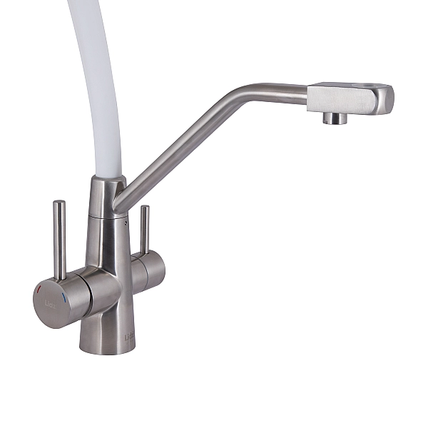 Смеситель для кухни Lidz Aria 020F3 с гибким изливом с подключением для питьевой воды (k35) LDARI020F3WNK39480 WNK - Фото - 3