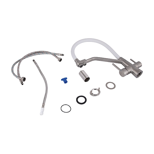 Смеситель для кухни Lidz Aria 020F3 с гибким изливом с подключением для питьевой воды (k35) LDARI020F3WNK39480 WNK - Фото - 8