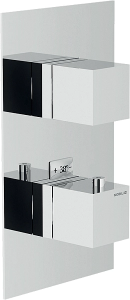 Вбудована частина змішувача на 2 виходи з термостатом (WE00102), Nobili - Фото - 2