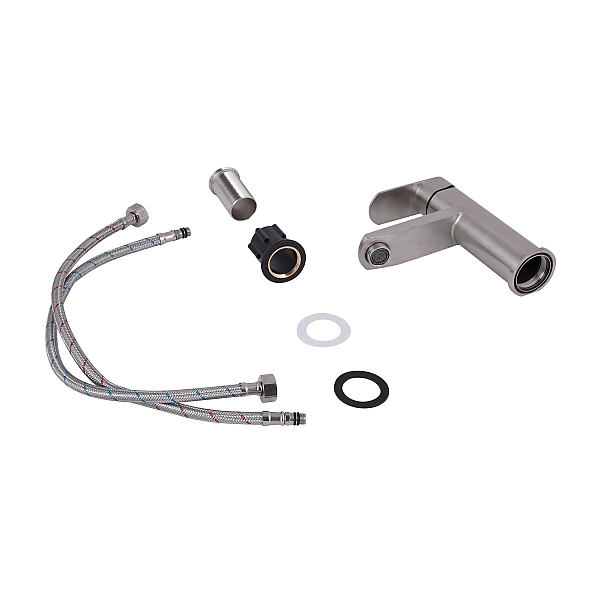 Смеситель для раковины Lidz Luna 001F (k35) LDLUN001FNKS46094 Nickel - Фото - 4