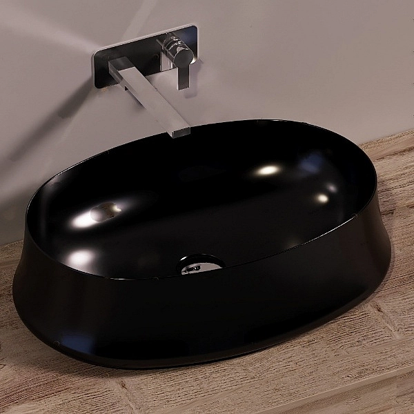 Умивальник SH 04 Sharp (SH04 nero mat) Blak matt, SIMAS - Фото - 2