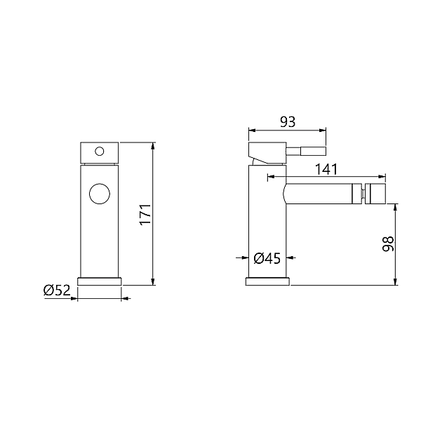 Смеситель для биде Lidz Aria 001AF (k35) LDARI001AFNKS46096 Nickel - Фото - 2