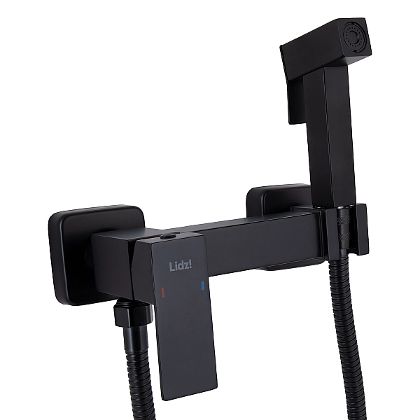 Набір для гігієнічного душу Lidz Kubis 110 Black LDKUB110BLA46104 прямокутний - Фото - 3