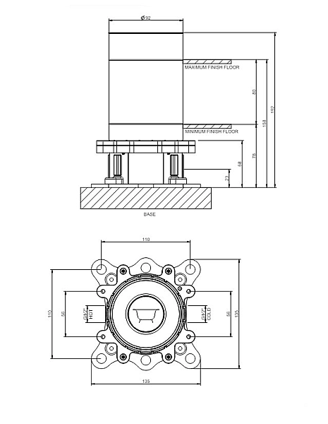Вбудована частина змішувача 46189031 Gessi - Фото - 2