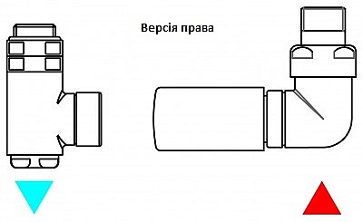 Набір вентилів трьохосьовий термостатичний правий білий мат Integra All in One Terma - Фото - 2