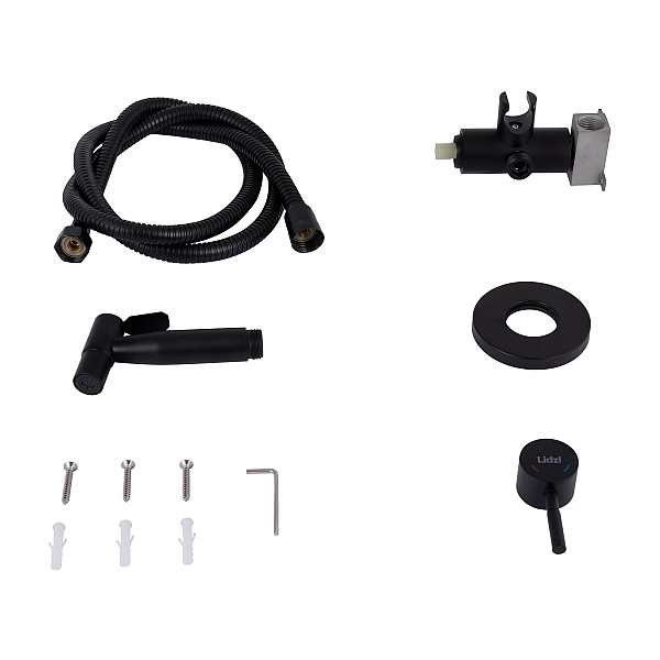 Набір для гігієнічного душу Lidz Aria 111 Black LDARI111BLA46107 округлий - Фото - 6