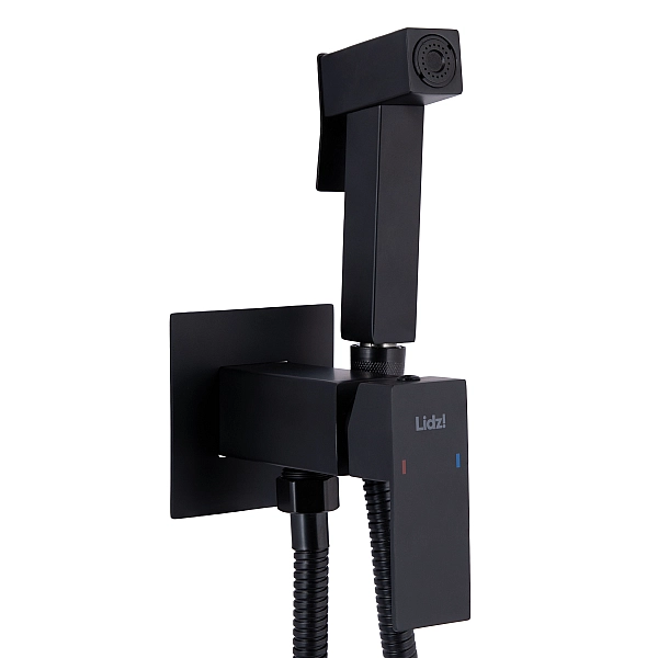 Набір для гігієнічного душу Lidz Kubis 111 Black LDKUB111BLA46108 прямокутний - Фото - 3