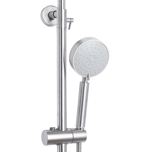 Душевая стойка универсальная Lidz Aria 1120 на два потребителя LDARI1120NKS46112 Nickel - Фото - 4