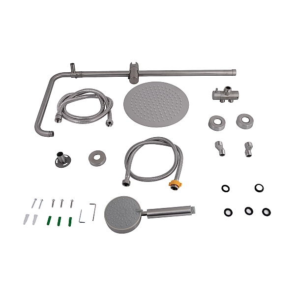 Душевая стойка универсальная Lidz Aria 1120 на два потребителя LDARI1120NKS46112 Nickel - Фото - 8