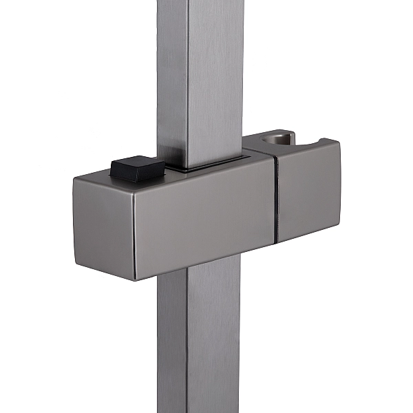 Душова стійка з тримачем універсальна Lidz Niagara 321 прямокутна LDNIA321NKS46113 Nickel - Фото - 3